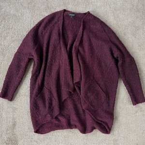 Lucky Brand Deep Burgundy Slouchy Cardigan